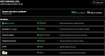 Site verificado e verdadeiro:pg99brcom